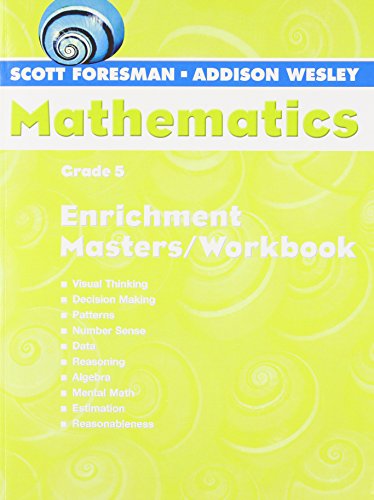 Beispielbild fr Scott Foresman-Addison Wesley Mathematics : Workbooks zum Verkauf von Better World Books