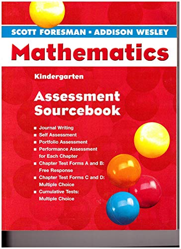 Stock image for Mathematics: Kindergarten Assessment Sourcebook for sale by BookHolders