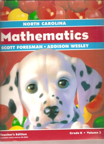 North Carolina: Mathematics: Teacher's Edition Kindergarten, Vol 3 (9780328072927) by Randall I. Charles