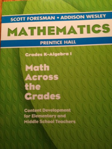 Imagen de archivo de Math Across the Grades a la venta por dsmbooks