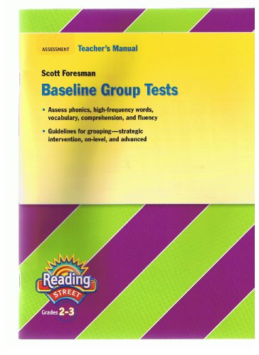 Imagen de archivo de baseline group tests reading grades 2-3 (Assessment Teacher's Manual grades 2-3) a la venta por Nationwide_Text