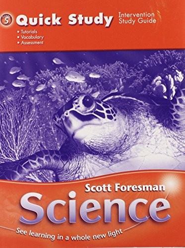 Beispielbild fr SCOTT FORESMAN SCIENCE 2006 QUICK STUDY GRADE 5 zum Verkauf von GF Books, Inc.