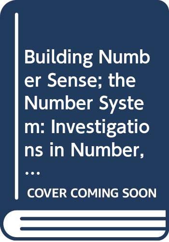 9780328167326: Building Number Sense; the Number System: Investigations in Number, Data, and Space Curriculum Grade 1