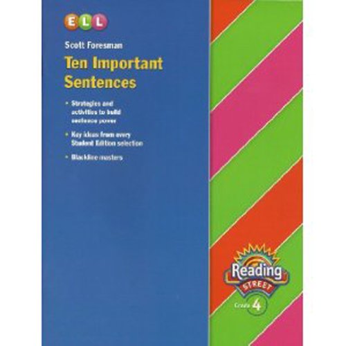 Stock image for Reading 2007 Ten Important Sentences Grade 4 for sale by Better World Books