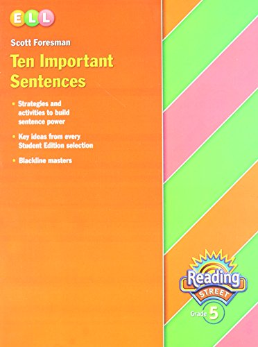 Beispielbild fr Reading 2007 Ten Important Sentences Grade 5 zum Verkauf von Better World Books