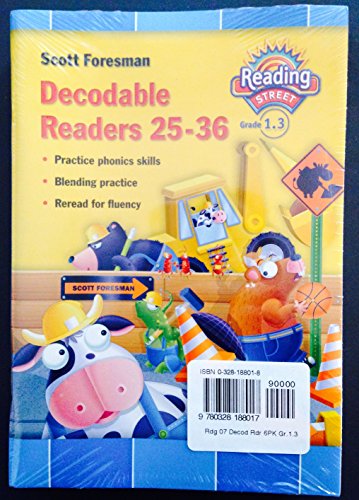 Imagen de archivo de Scott Foresman Reading Street, Grade 1.3: Bundled Decodable Readers Six-Pack 25-36 Set: Original Wraps (2007 Copyright) a la venta por ~Bookworksonline~