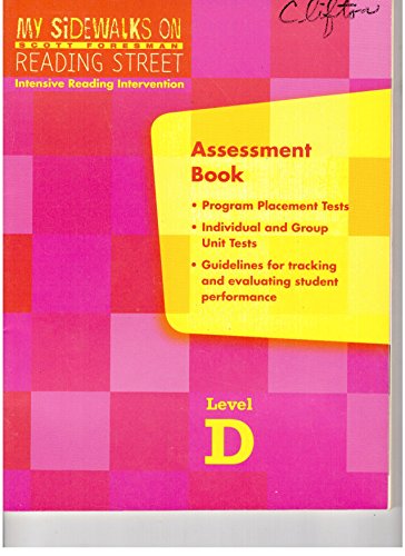 Stock image for My Sidewalks on Reading Street Intensive Reading Intervention Level D Assessment Book for sale by OwlsBooks