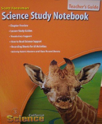 Beispielbild fr California Science Study Notebook Grade 3 (Teacher's Edition) zum Verkauf von HPB-Red