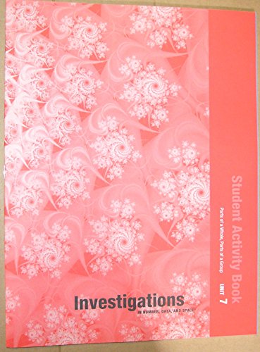 Imagen de archivo de INVESTIGATIONS 2008 STUDENT ACTIVITY BOOK GRADE 2 BOOK 7 a la venta por SecondSale