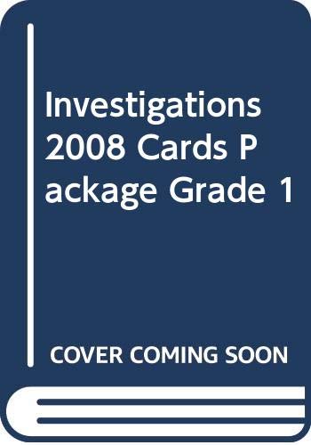 9780328260041: Investigations 2008 Cards Package Grade 1