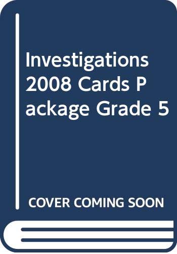 9780328260089: Investigations 2008 Cards Package Grade 5