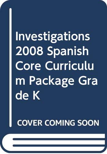 9780328273676: Investigations 2008 Spanish Core Curriculum Package Grade K