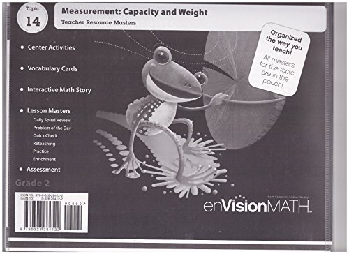 9780328284122: Sf/aw Envision Math, Teacher Resource Masters, Grade 2 Topic 14 Measurement Capacity and Weight