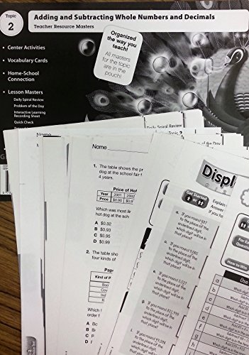 9780328284634: EnVision Math, Grade 5, Teacher Resource Masters, Topic 2 Adding and Subtracting Whole Numbers and Decimals (Scott Foresman en Vision Math)