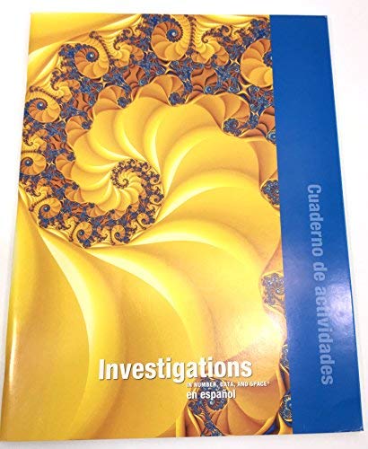 Stock image for Investigations 2008 Spanish Student Activity Book Grade K ; 9780328296170 ; 0328296171 for sale by APlus Textbooks