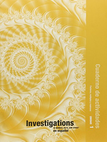 Investigations 2008 Spanish Student Activity Book Grade 4 Book 1 (9780328296804) by Scott Foresman