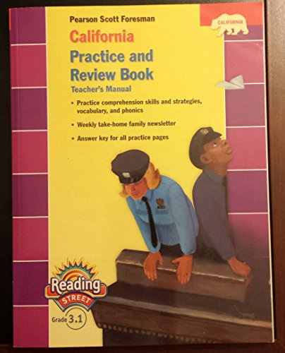 Stock image for Pearson Scott Foresman California Practice and Review Book (Pearson California Reading Street, Teacher's Manual, Grade 3.1) for sale by HPB-Red