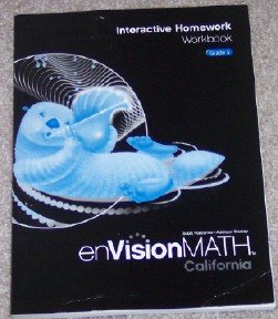 Imagen de archivo de Interactive Homework Workbook, Grade 3 (enVision Math) California a la venta por SecondSale