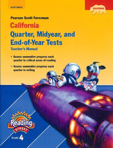 Stock image for Pearson Scott Foresman California Quarter, Midyear, and End-of-Year Tests (Pearson California Reading Street, Grade 4) for sale by HPB-Red