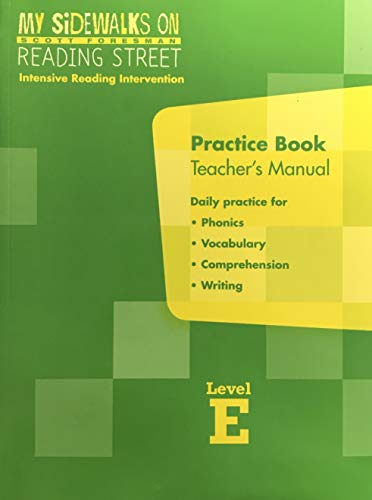 Imagen de archivo de Sctt Foresman My Sidewalks on Reading Street - Intensive Reading Intervention - Practice Book Teachers Manual a la venta por Nationwide_Text