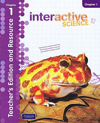 9780328616862 Interactive Science Grade 5 Chapter 1 Teacher's Edition