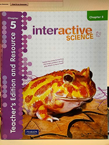 Beispielbild fr Interactive Science, Unit B Life Science, Grade 5, Teacher's Edition and Resource, Chapter 5: Structure and Function, 9780328616909, 0328616907, 2012 zum Verkauf von HPB-Red