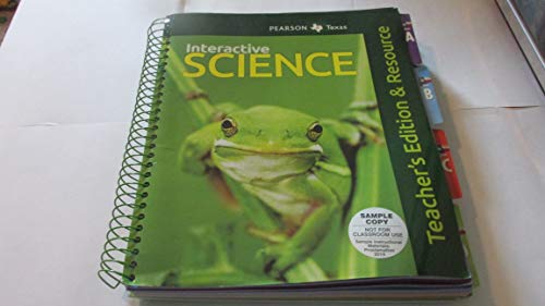 Stock image for Pearson Texas Interactive Science Grade 3 Teacher's Edition & Resource ; 9780328619191 ; 0328619191 for sale by APlus Textbooks