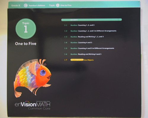 Imagen de archivo de enVision Math, Common Core Grade K Topic 2 Teacher's Edition, Comparing and Ordering 0 to 5 Isbn 9780328673247 0328673242 a la venta por Allied Book Company Inc.