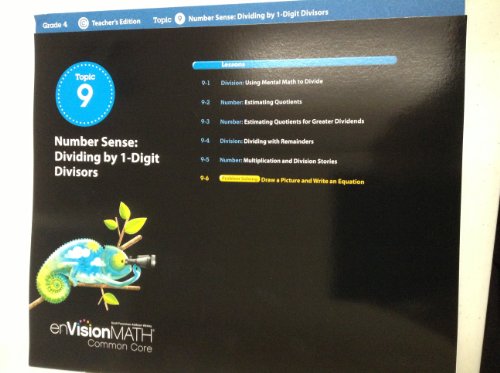 9780328673957: Envision Math Common Core, Topic 9: Number Sense -