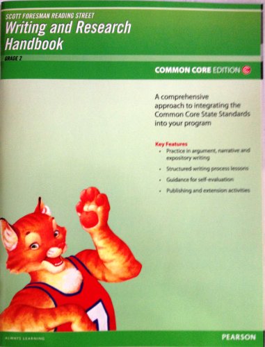 Imagen de archivo de Pearson Scott Foresman Writing and Research Handbook Common Core Edition (Reading Street Grade 2) a la venta por Better World Books