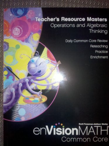 Imagen de archivo de Teacher's Resource Masters, Operations and Algebraic Thinking, Grade 1, Common Core (enVisionMATH) by Randall Charles (2012-05-03) a la venta por SecondSale