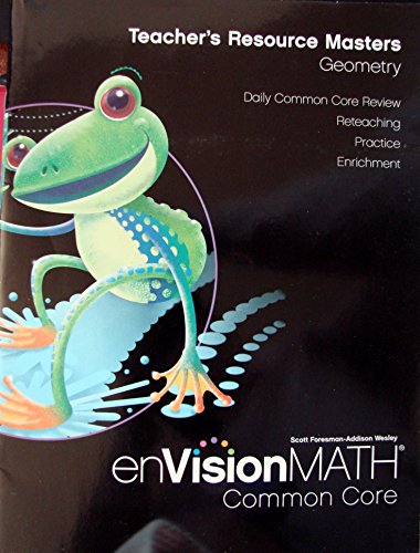 Imagen de archivo de EnVision Math Common Core, Teacher's Resource Masters Geometry, Grade 2 a la venta por Nationwide_Text