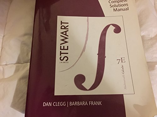COMPLETE Solutions Manual for Multivariable Calculus, 7th Edition by James Stewart von James