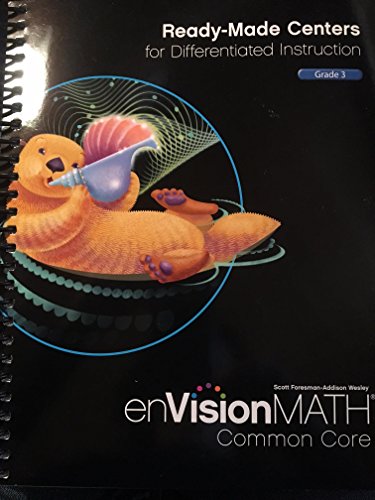 Stock image for EnVision Math Ready-Made Centers For Differentiated Instruction Grade 3 for sale by More Than Words