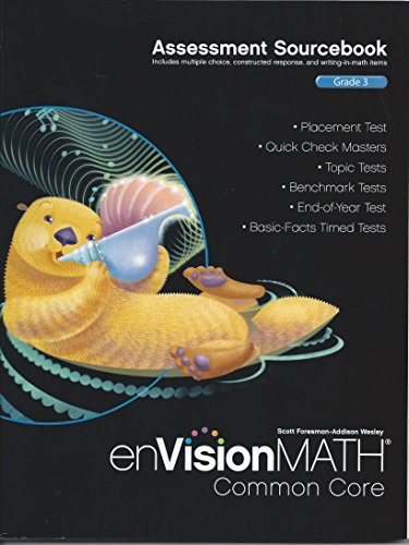 Imagen de archivo de enVision Math Common Core Assessment Sourcebook Grade 3 (Envision Math Common Core) a la venta por SecondSale