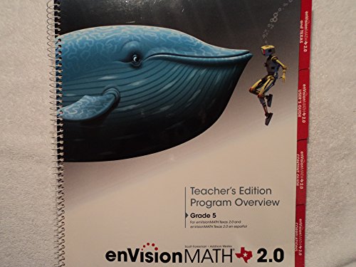 Stock image for enVision Math 2.0 Texas Edition: Grade 5 Teacher's Edition Program Overview for sale by HPB-Red