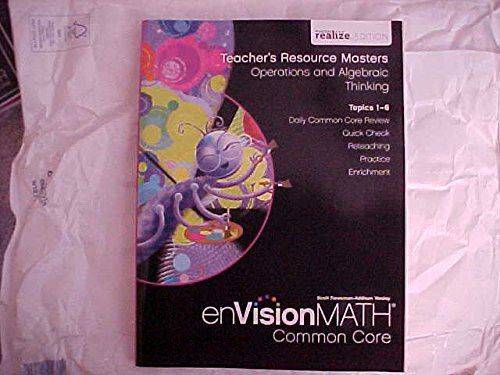 Stock image for Evision Math Common Core Grade 1 Teacher's Resource Masters Operations And Algebraic Thinking Topics ; 9780328808427 ; 0328808423 for sale by APlus Textbooks