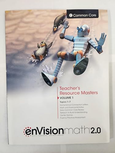 Imagen de archivo de enVision Math 2.0 Teacher's Resource Masters Grade 3 Volume 1 Topics 1-7 a la venta por HPB-Diamond