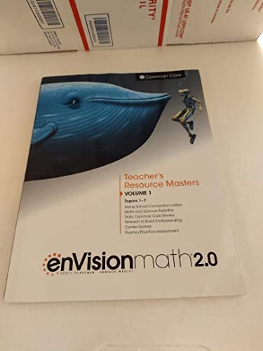 Beispielbild fr enVisionmath2.0 Grade 5 Teachers Resource Masters Volume 1 zum Verkauf von Better World Books