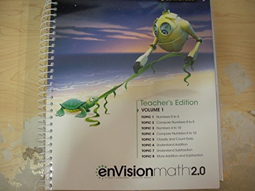 Imagen de archivo de enVisionmath 2.0 Teacher's Edition Grade K Volume 1 Common Core a la venta por Open Books