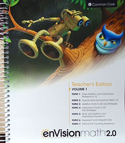 Imagen de archivo de enVisionmath2.0 - 2016 Common Core Teacher Edition Volume 1 Grade 1 a la venta por Books Unplugged