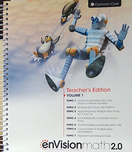 Imagen de archivo de enVisionmath2.0 - 2016 Common Core Teacher Edition Volume 1 Grade 3 a la venta por Booksaver4world