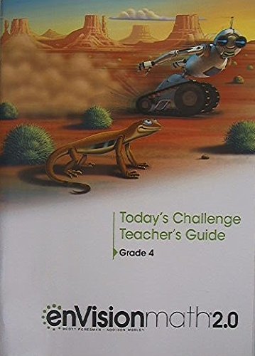 Stock image for enVision Math 2.0, Today's Challenge, Teacher's Guide, Grade 4, 9780328837090, 0328837091, 2016 Copyright for sale by BooksRun