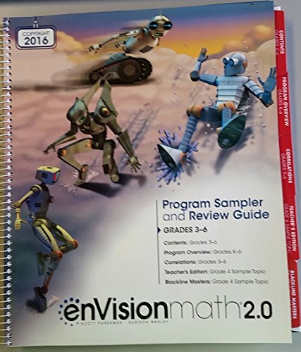 Stock image for enVisionmath2.0 Program Sampler and Review Guide Grades 3-6 for sale by K12books