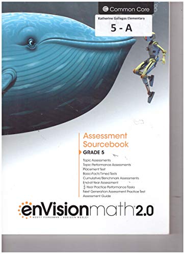 Beispielbild fr enVisionmath2.0 Assessment Sourcebook Grade 5 zum Verkauf von Booksaver4world