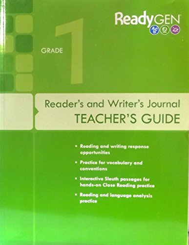 Imagen de archivo de ReadyGEN 2016: Reader's and Writer's Journal Teacher's Guide Grade 1 a la venta por Better World Books