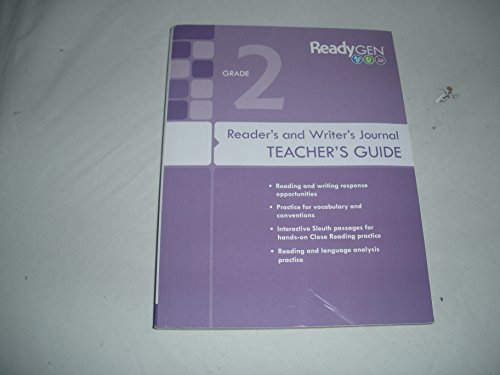 Imagen de archivo de ReadyGen Grade 2 Reader's and Writer's Journal Teacher's Guide (2016) a la venta por St Vincent de Paul of Lane County