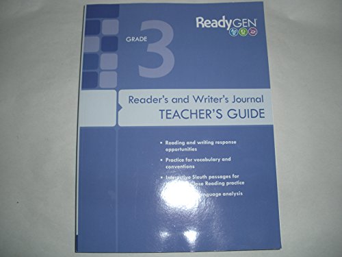 Imagen de archivo de ReadyGen Reader's and Writer's Journal, Teacher's Guide, Grade 3 a la venta por SecondSale