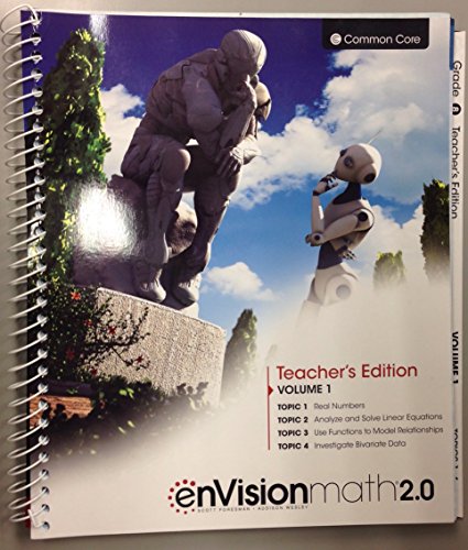 Imagen de archivo de enVision math 2.0 - Grade 8 - Teacher's Edition Volume One - Common Core a la venta por Alliance Book Services