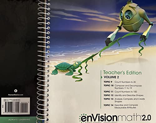 Stock image for Envision Math 2.0, Grade K, Teacher's Edition, Volume 2, Topics 9-14, 9780328887255, 0328887250, 201 ; 9780328887255 ; 0328887250 for sale by APlus Textbooks
